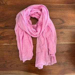 100% cotton pink scarf
